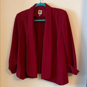 Anne Klein Deep Red Women's Blazer